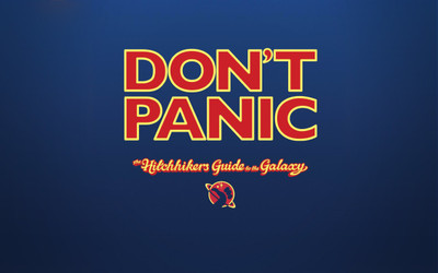 

Akhuratha Poster Movie The Hitchhiker's Guide To The Galaxy Panic HD Wallpaper Background Fine Art Print(12 inch X 18 inch, Rolled)