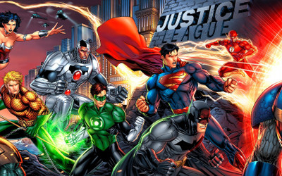 

Justice League Flash Superman Green Lantern Batman Wonder Woman Aquaman DC Cyborg Frameless Fine Quality Poster Fine Art Print(12 inch X 18 inch, Rolled)