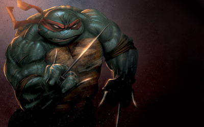 

Comics TMNT Raphael Teenage Mutant Ninja Turtles Fine Art Paper Print Poster Paper Print(12 inch X 18 inch, Rolled)