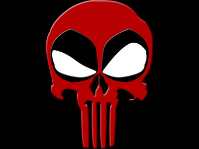 

Deadpool Merc With A Mouth Punisher Frameless Fine Quality Poster Fine Art Print(12 inch X 18 inch, Rolled)