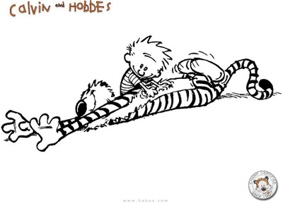 

Calvin & Hobbes Hobbes Calvin Frameless Fine Quality Poster Photographic Paper(12 inch X 18 inch, Rolled)