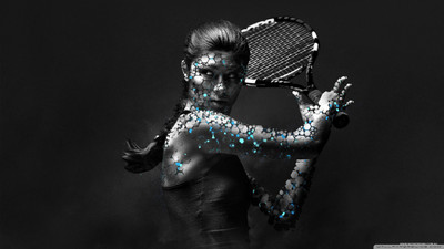 

Sports Tennis HD Wall Poster Paper Print(12 inch X 18 inch, Rolled)