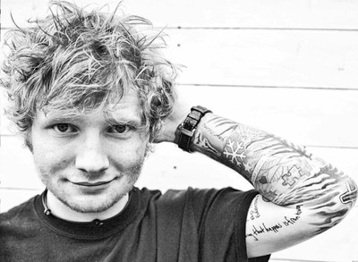 

Music Ed Sheeran Singer English Tattoo Black & White HD Wallpaper Background Fine Art Print(12 inch X 18 inch, Rolled)