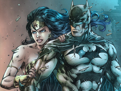 

Batman Wonder Woman Frameless Fine Quality Poster Paper Print(12 inch X 18 inch, Rolled)
