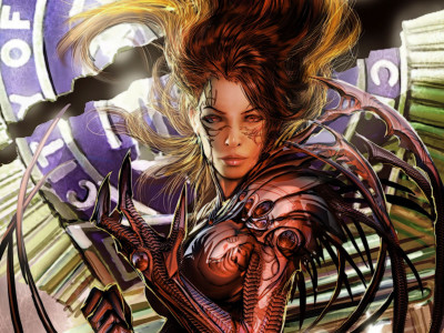 

Witchblade Comic Dark Gothic Witch Frameless Fine Quality Poster Paper Print(12 inch X 18 inch, Rolled)