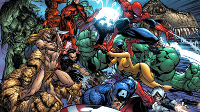 

Comics Marvel Daredevil Captain America Spider-Man Hulk Fine Art Paper Print Poster Photographic Paper(12 inch X 18 inch, Rolled)