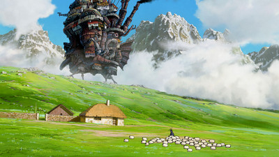 

Akhuratha Movie Howl's Moving Castle Sheep Mountain HD Wall Poster Paper Print(12 inch X 18 inch, Rolled)