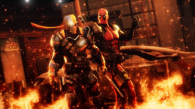 

Deadpool Vs. Deathstroke Deadpool Frameless Fine Quality Poster Fine Art Print(12 inch X 18 inch, Rolled)