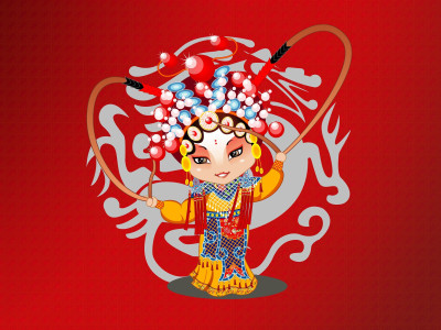 

Music Beijing Opera Oriental Asian Wall Poster Fine Art Print(12 inch X 18 inch, Rolled)