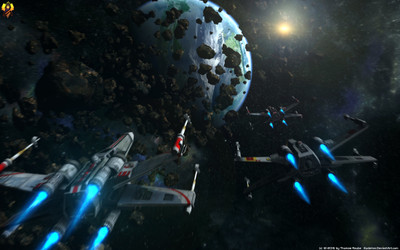 

Movie Star Wars Sci Fi Starfighter X-wing Futuristic HD Wallpaper Background Paper Print(12 inch X 18 inch, Rolled)