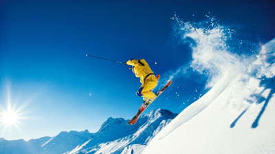 

Sports Skiing HD Wall Poster Paper Print(12 inch X 18 inch, Rolled)
