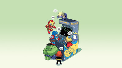 

Baby Avengers Marvel Funny Baby Hulk Black Widow Thor Hawkeye Iron Man Captain America Frameless Fine Quality Poster Paper Print(12 inch X 18 inch, Rolled)