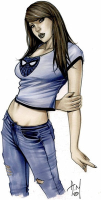 

Akhuratha -comics-mary-janeimple-backgroundpiderman Wall Poster Paper Print(12 inch X 18 inch, Rolled)