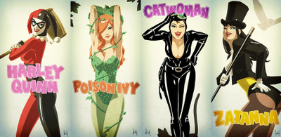 

Akhuratha -catwoman-comics-harley-quinn-poison-ivy Wall Poster Paper Print(12 inch X 18 inch, Rolled)
