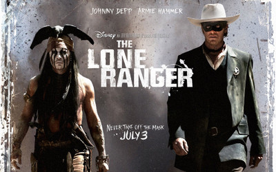 

Akhuratha Movie The Lone Ranger Johnny Depp Tonto Armie Hammer Wall Poster Paper Print(12 inch X 18 inch, Rolled)