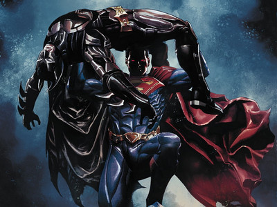 

Comics Injustice: Gods Among Us Superman Batman HD Wallpaper Background Paper Print(12 inch X 18 inch, Rolled)