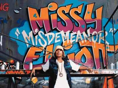 

Music Missy Elliott Graffiti Wall Poster Fine Art Print(12 inch X 18 inch, Rolled)