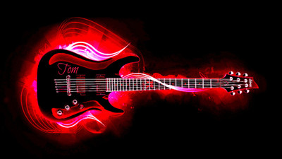 

Music Guitar HD Wallpaper Background Fine Art Print(12 inch X 18 inch, Rolled)