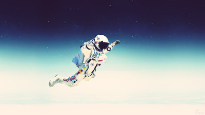 

Sports Skydiving Free Fall Jump Felix Baumgartner Red Bull Suit HD Wall Poster Paper Print(12 inch X 18 inch, Rolled)