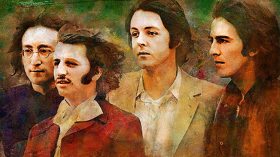 

Music The Beatles Band (Music) United Kingdom Artistic Painting HD Wallpaper Background Fine Art Print(12 inch X 18 inch, Rolled)