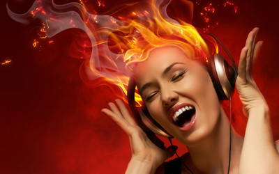 

Music Headphones Model Woman Photography Girl Wall Poster Fine Art Print(12 inch X 18 inch, Rolled)