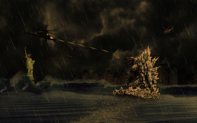 

Movie Godzilla HD Wallpaper Background Paper Print(12 inch X 18 inch, Rolled)