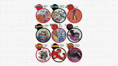 

Comics Collage Wonder Woman Flash Sgt Rock Supergirl Metamorpho HD Wallpaper Background Paper Print(12 inch X 18 inch, Rolled)