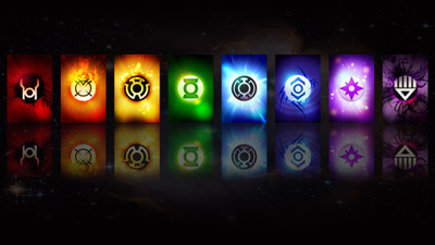 

Green Lantern Corps Green Lantern Indigo Tribe Black Lantern Violet Lantern Blue Lantern Yellow Lantern Orange Lantern Frameless Fine Quality Poster Fine Art Print(12 inch X 18 inch, Rolled)
