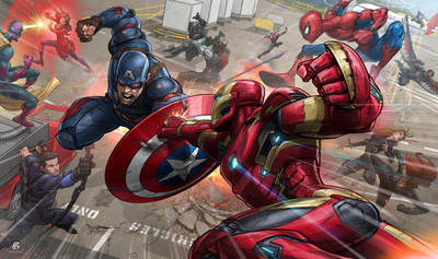 

Captain America: Civil War Captain America Superhero Marvel Spider-Man Iron Man Hawkeye Ant-Man Scarlet Witch Winter Soldier Black Panther Vision Falcon Agent 13 Frameless Fine Quality Poster Paper Print(12 inch X 18 inch, Rolled)