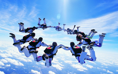 

Sports Skydiving HD Wall Poster Paper Print(12 inch X 18 inch, Rolled)