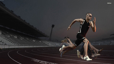 

Sports Running HD Wall Poster Paper Print(12 inch X 18 inch, Rolled)