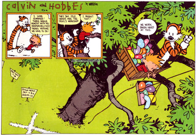 

Comics Calvin & Hobbes Hobbes Calvin Fine Art Paper Print Poster Paper Print(12 inch X 18 inch, Rolled)