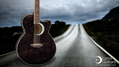 

Music Guitar HD Wallpaper Background Fine Art Print(12 inch X 18 inch, Rolled)