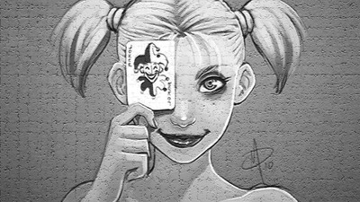 

Harley Quinn Frameless Fine Quality Poster Fine Art Print(12 inch X 18 inch, Rolled)