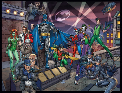 

Comics Batman Catwoman Joker Poison Ivy Robin Harley Quinn Riddler Two Face The Penguin Fine Art Paper Print Poster Photographic Paper(12 inch X 18 inch, Rolled)