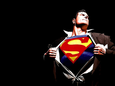 Comics Superman Fine Art Paper Print Poster Fine Art Print(12 inch X 18 inch, Rolled)