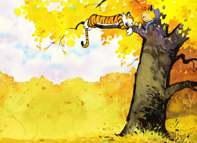 

Calvin & Hobbes Hobbes Calvin Frameless Fine Quality Poster Photographic Paper(12 inch X 18 inch, Rolled)