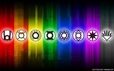 

Green Lantern Red Lantern Orange Lantern Yellow Lantern Blue Lantern Violet Lantern Black Lantern Indigo Lantern Frameless Fine Quality Poster Paper Print(12 inch X 18 inch, Rolled)