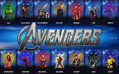 

Avengers The Avengers Marvel Iron Man Ms. Marvel Hulk Black Widow Captain America Nick Fury Thor Hawkeye Spider-Man Wolverine Wasp Spider-Woman Ronin Sentry Frameless Fine Quality Poster Paper Print(12 inch X 18 inch, Rolled)