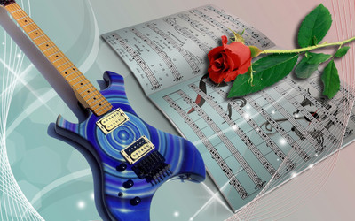 

Music Guitar HD Wallpaper Background Fine Art Print(12 inch X 18 inch, Rolled)