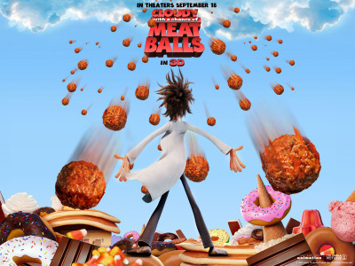 

Movie Cloudy With A Chance Of Meatballs Flint Lockwood HD Wallpaper Background Paper Print(12 inch X 18 inch, Rolled)
