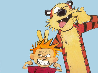 

Calvin & Hobbes Hobbes Calvin Frameless Fine Quality Poster Paper Print(12 inch X 18 inch, Rolled)