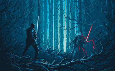 

Akhuratha Poster Movie Star Wars Episode VII: The Force Awakens Star Wars Finn Kylo Ren Lightsaber HD Wallpaper Background Fine Art Print(12 inch X 18 inch, Rolled)