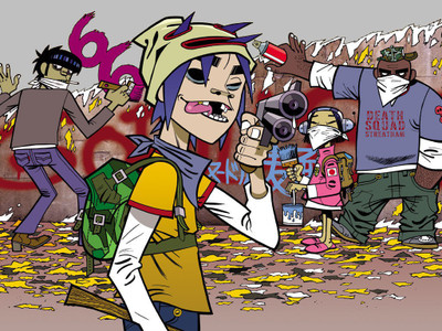 

Music Gorillaz Graffiti Jerry_boy Tagging Plastic Beach The Fall HD Wallpaper Background Fine Art Print(12 inch X 18 inch, Rolled)