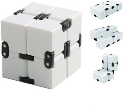 

kingsbuy Infinity Cube for Stress Relief - (White)(1 Pieces)
