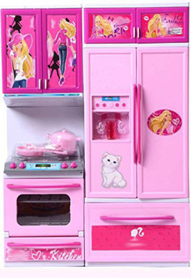 

Deeta MY MODERN KITCHEN PLAYSET AND BARBIE KITCHEN SET MANY PCS ACESORIES BATTERY OPERATED