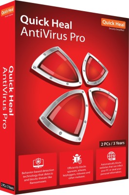 

Quick Heal Anti-virus 2 User 3 Years(CD/DVD)