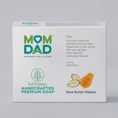 

MomDad NATURAL SHEA BUTTER -PAPAYA SOAP(100 g)