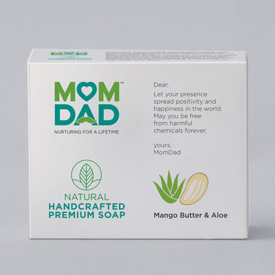 

MomDad NATURAL MANGO BUTTER ALOE SOAP(100 g)