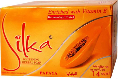 silka Pure Papaya Skin Whitening Herbal Soap (Made In Philippines) (135 g)(135 g)